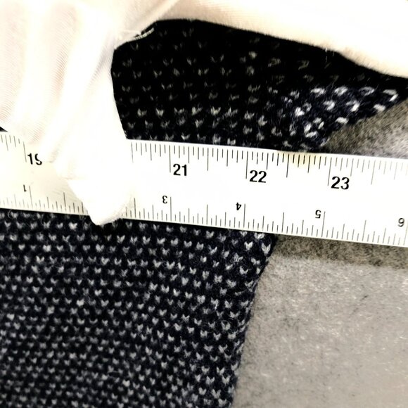 J. Crew Shawl Collar Wool Sweater Mens M Navy Blue Pullover Birdseye Lambswool - Picture 9 of 10